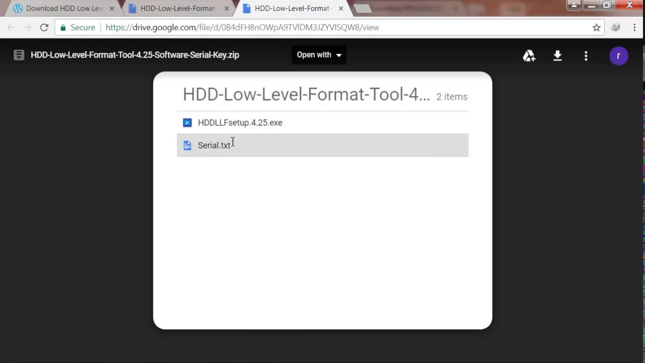 hdd low level format tool 4 25